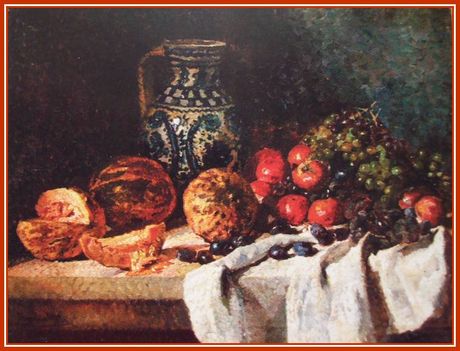 Boemm Rita - Csendélet korsóval (81x101 cm.)