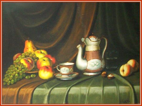 Id. Czene Béla - Őszi gyümölcsök (60x80 cm.)