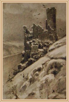 Iványi Grünwald Béla - Romantikus vár (54,5x35 cm.)