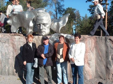 Sibelius emlékműve Helsinkiben