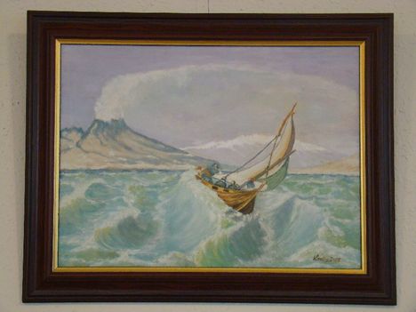 Küzdelem (olaj 30x40 fesz