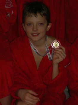 Dani győztes vízilabda meccs után